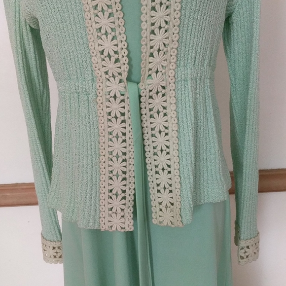 Fabulous Vintage 60s Evening Dress size 8 - Picture 6 of 14